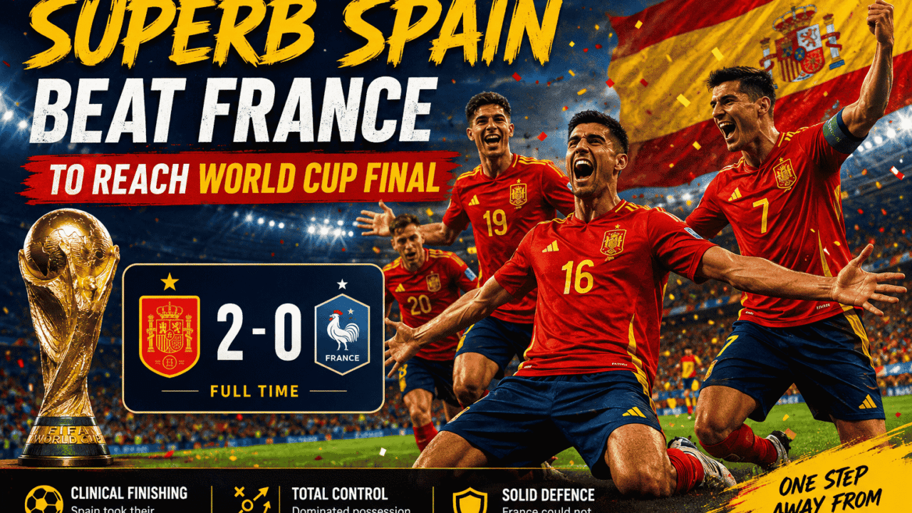 Spain Beat France to Reach World Cup Final