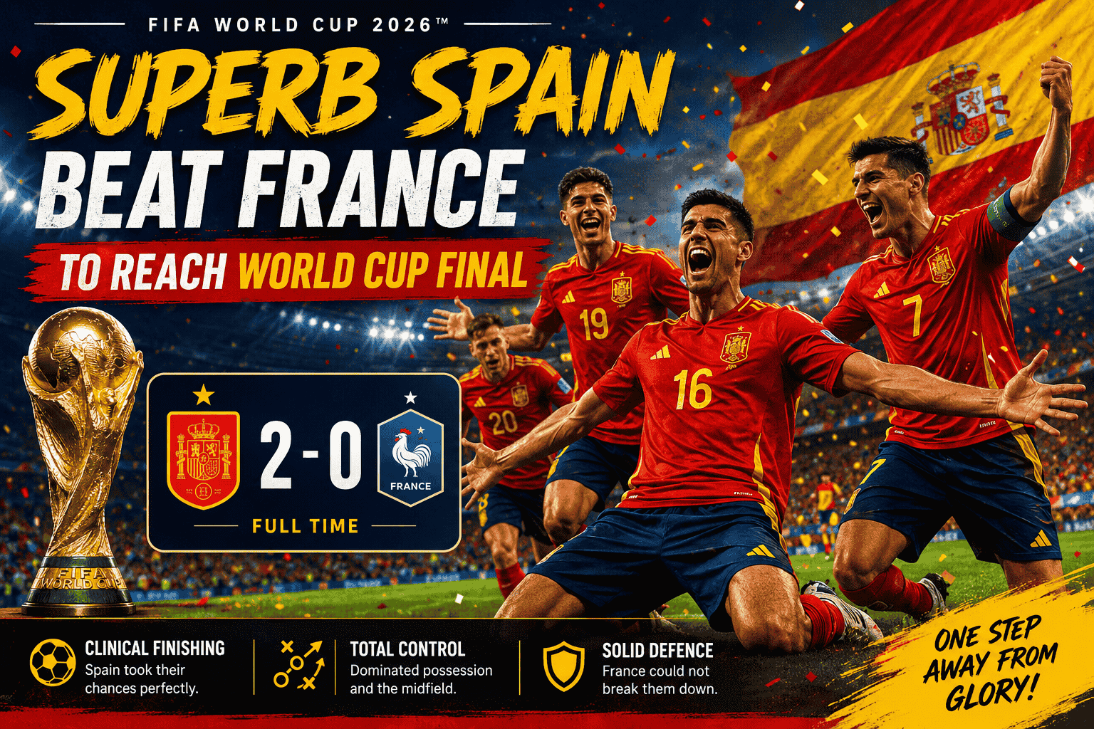 Spain Beat France to Reach World Cup Final photo